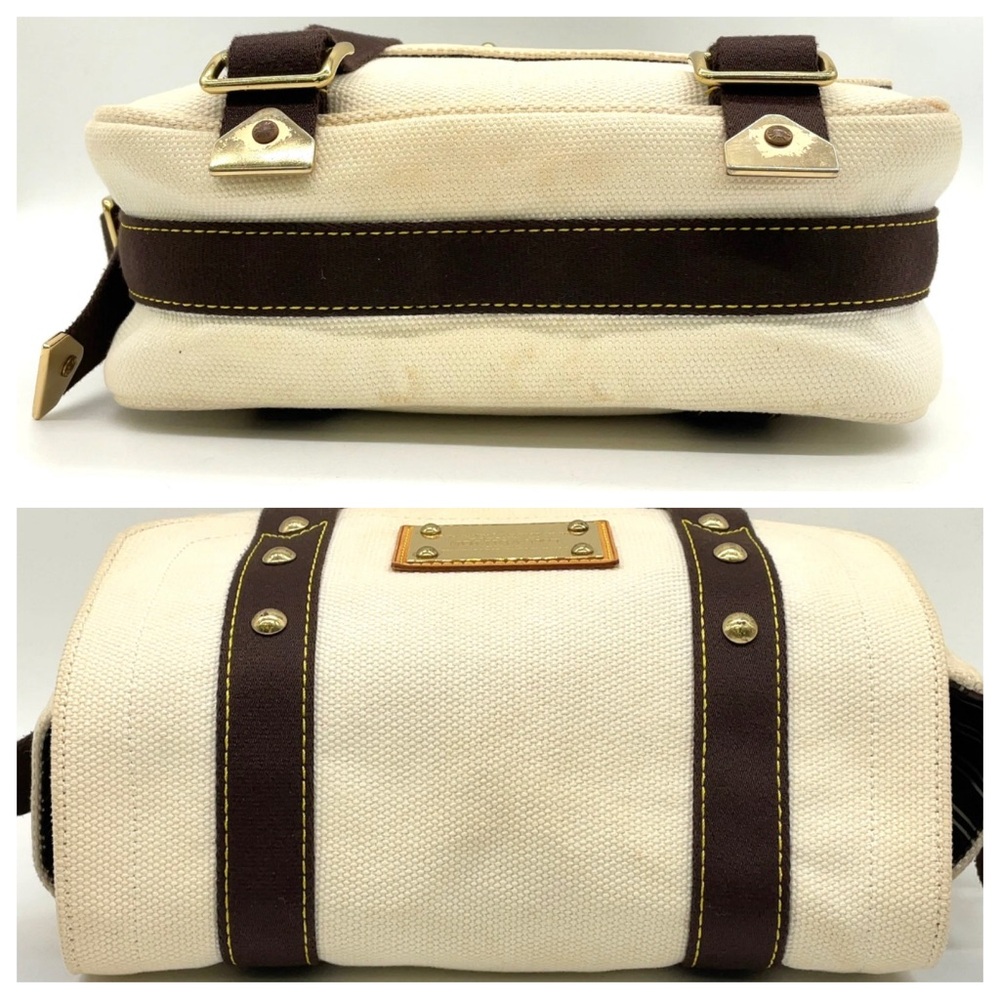 Louis Vuitton Antigua Besace PM Brown and Cream Canvas tote - Picture 5 of 14
